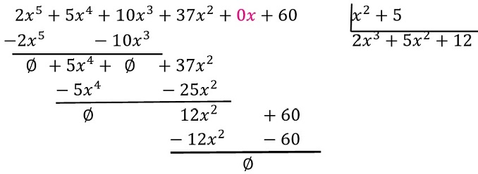 división de polinomios